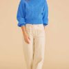 Clothing MINKPINK | Stella Knit Jumper Cobalt