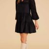 Dresses MINKPINK | Lucia Broderie Mini Dress Black