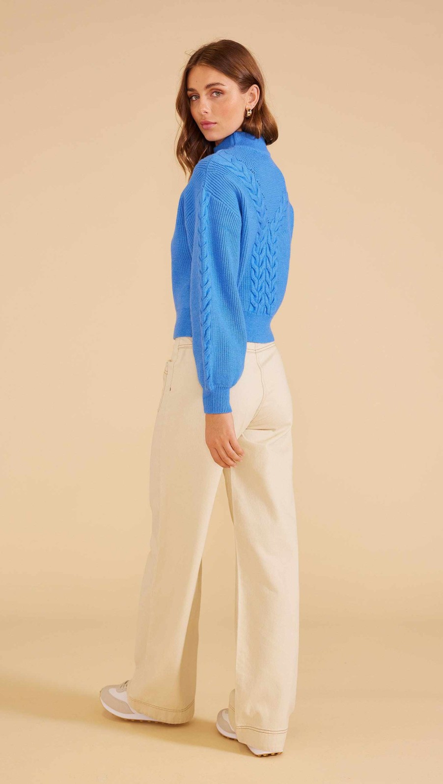 Clothing MINKPINK | Stella Knit Jumper Cobalt