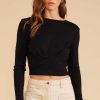 Clothing MINKPINK | Victoria Cross Front Top Black