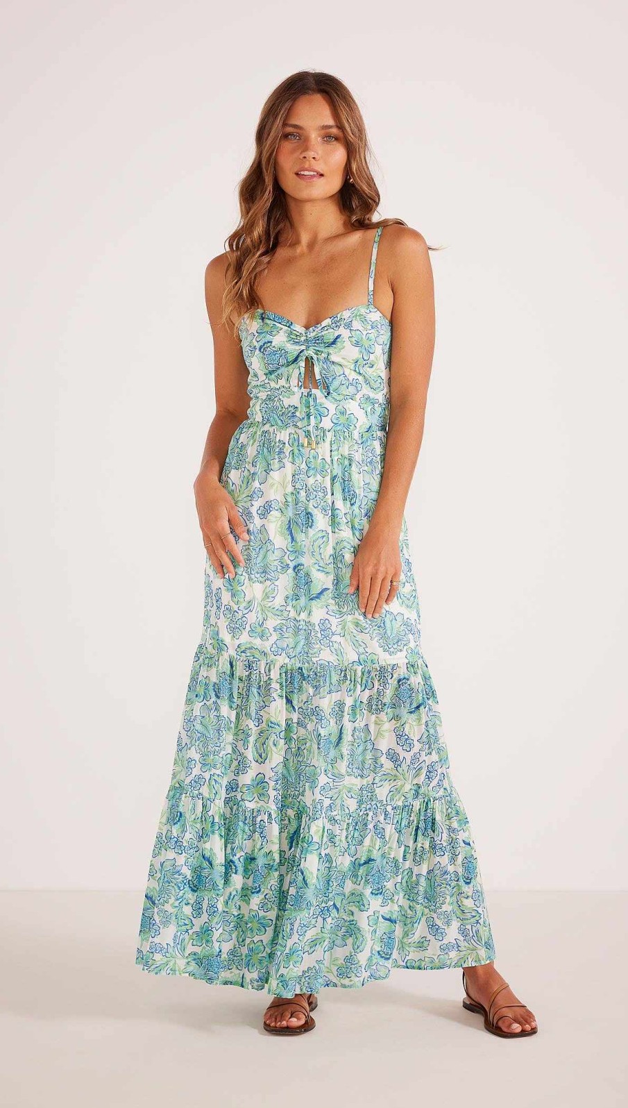 Dresses MINKPINK | Alessia Maxi Dress Blue Floral