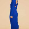 Clothing MINKPINK | Ada Twist Back Knit Midi Dress Cobalt