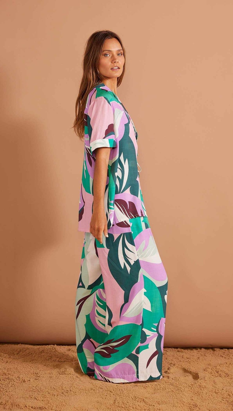 Clothing MINKPINK | Brisa Marina Shirt Tropical