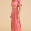 Clothing MINKPINK | Luna Midi Skirt Rose