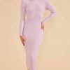 Clothing MINKPINK | Fresco Twist Back Knit Dress Lavender