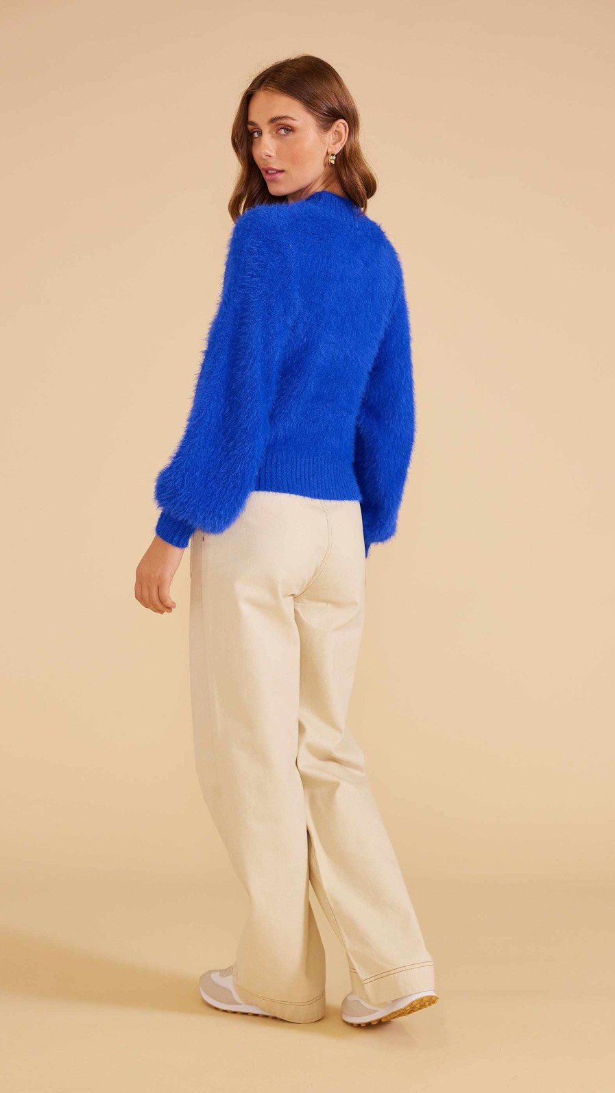 Clothing MINKPINK | Freya Knit Jumper Cobalt