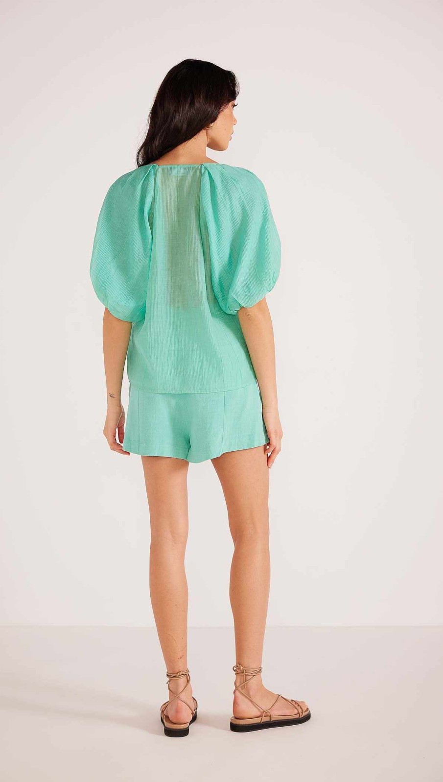 Clothing MINKPINK | Lois Belted Shorts Mint