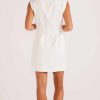 Dresses MINKPINK | Roma Utility Mini Dress Ivory