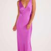 Dresses MINKPINK | Gaia Bias Slip Midi Dress Fuchsia