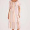 Dresses MINKPINK | Carlotta Midi Dress Pink Stripe