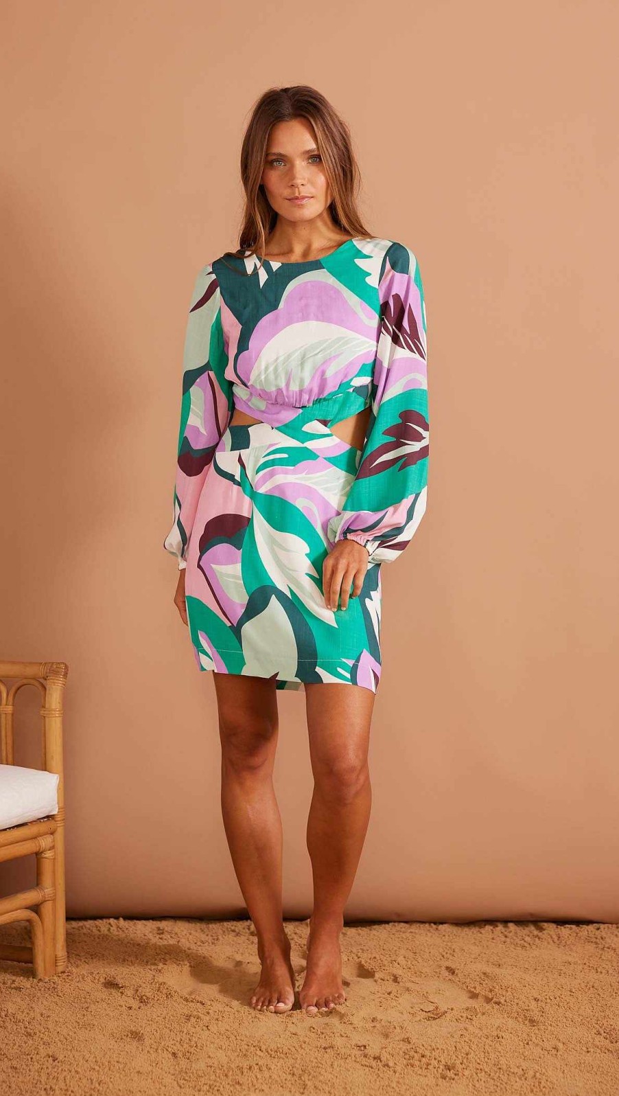 Dresses MINKPINK | Brisa Marina Mini Dress Tropical