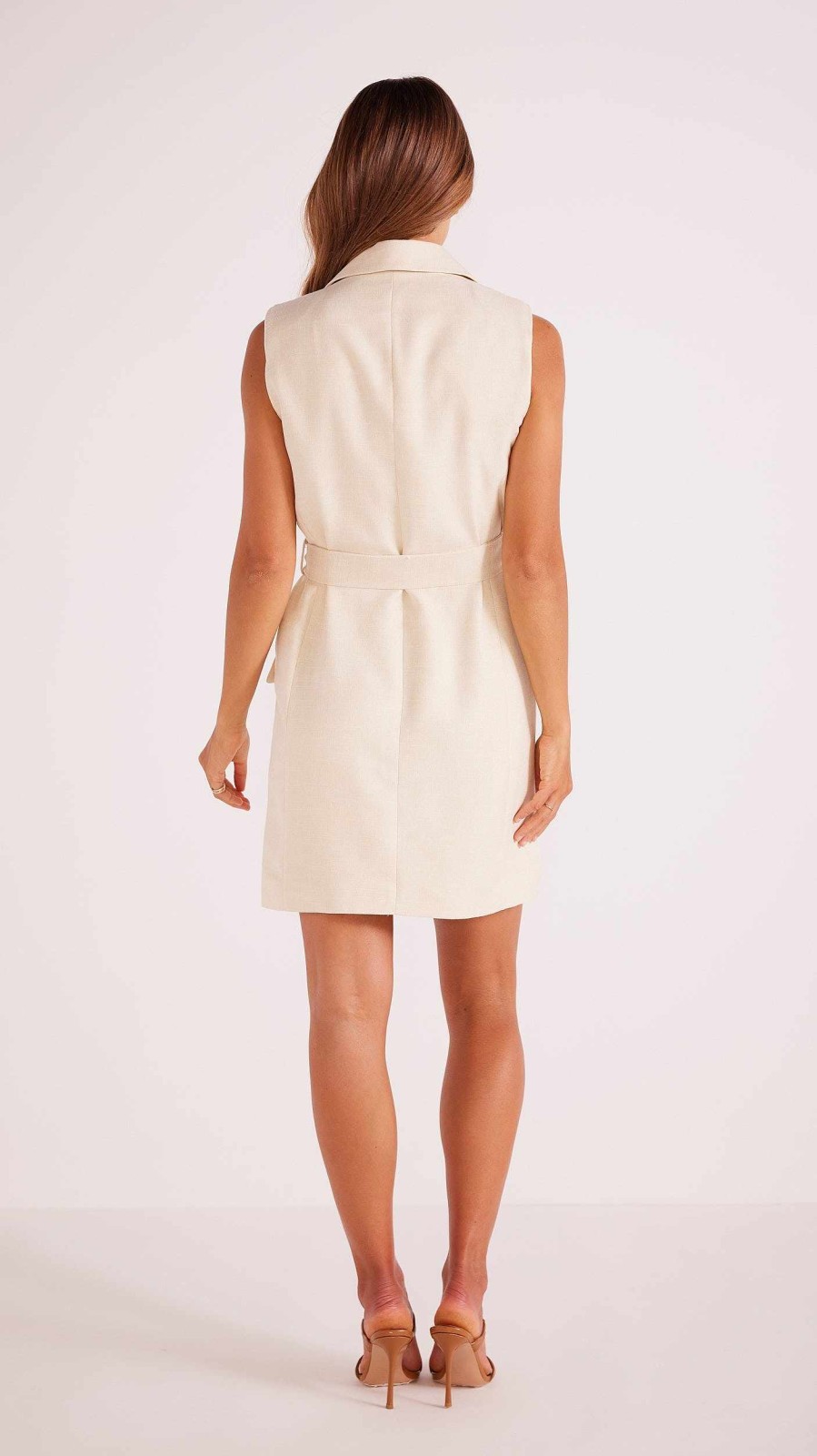 Clothing MINKPINK | Robyn Blazer Dress Natural