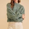 Clothing MINKPINK | Emerson Knit Jumper Sage