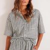 Clothing MINKPINK | Nula Resort Shirt Blue/Green