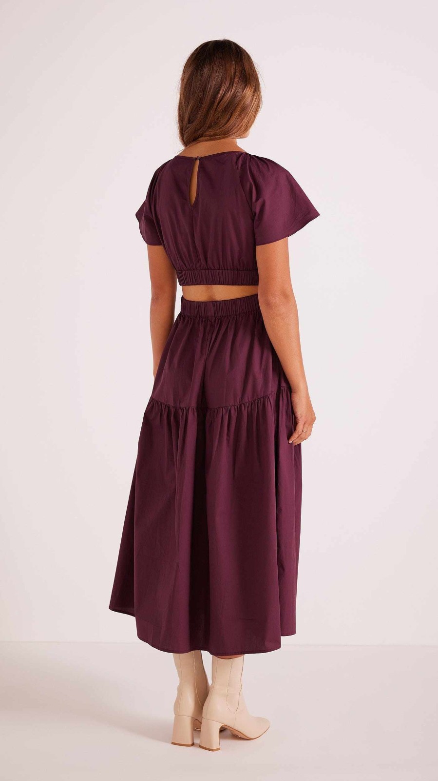 Dresses MINKPINK | Allegra Cut Out Midi Dress Purple Allegra Purple