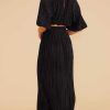 Clothing MINKPINK | Livia Plisse Midi Skirt Black