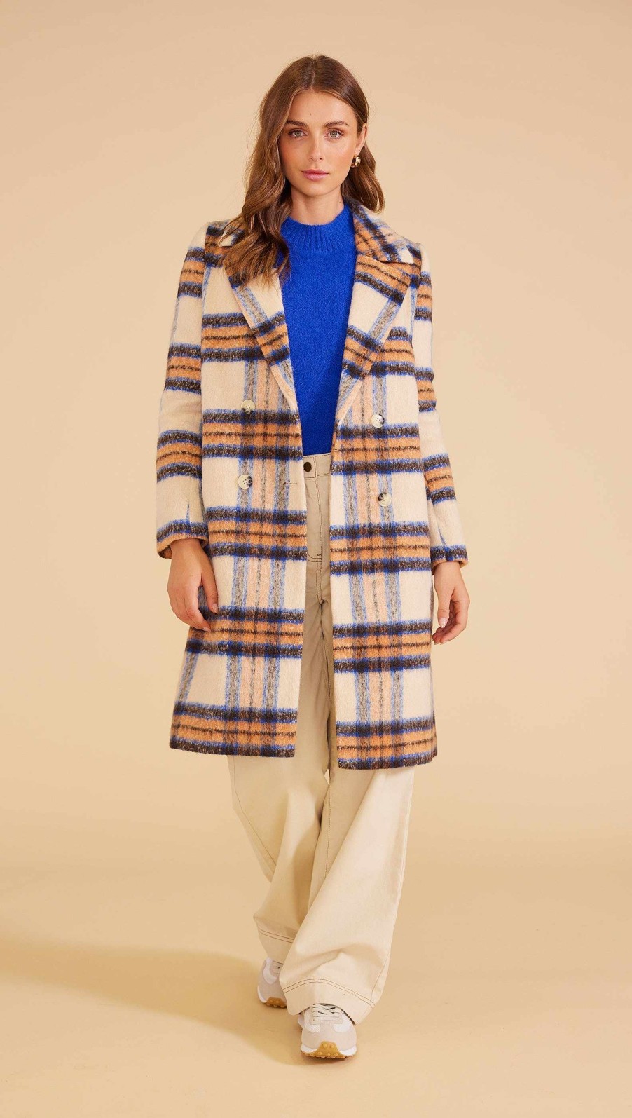 Clothing MINKPINK | Morgan Coat Morgan Check