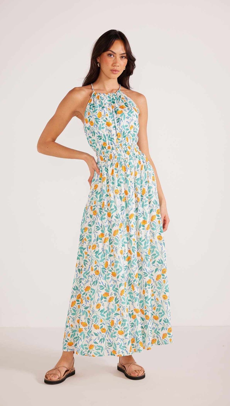 Dresses MINKPINK | Bonnie Halter Midi Dress Garden Vine