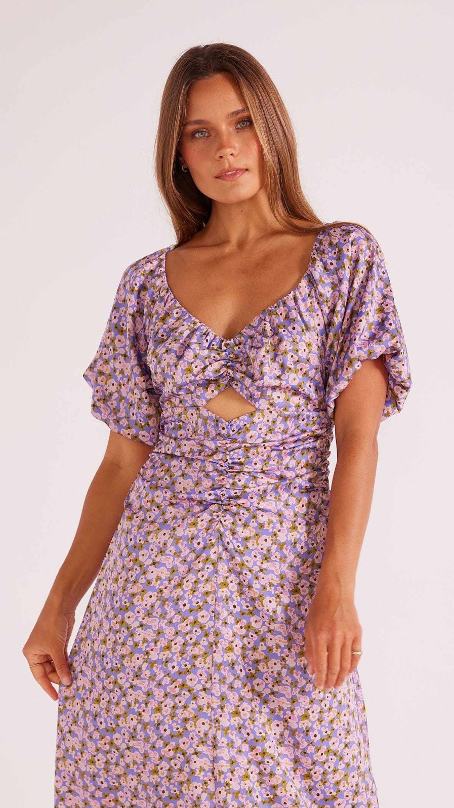 Dresses MINKPINK | Posey Midi Dress Posey Lilac