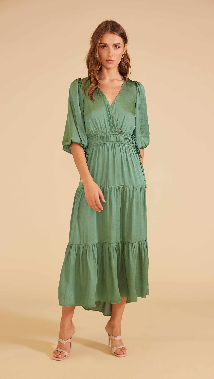 Dresses MINKPINK | Ryleigh Midi Dress Sage