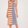 Clothing MINKPINK | Tamara Spliced Knit Midi Dress Multi Stripe