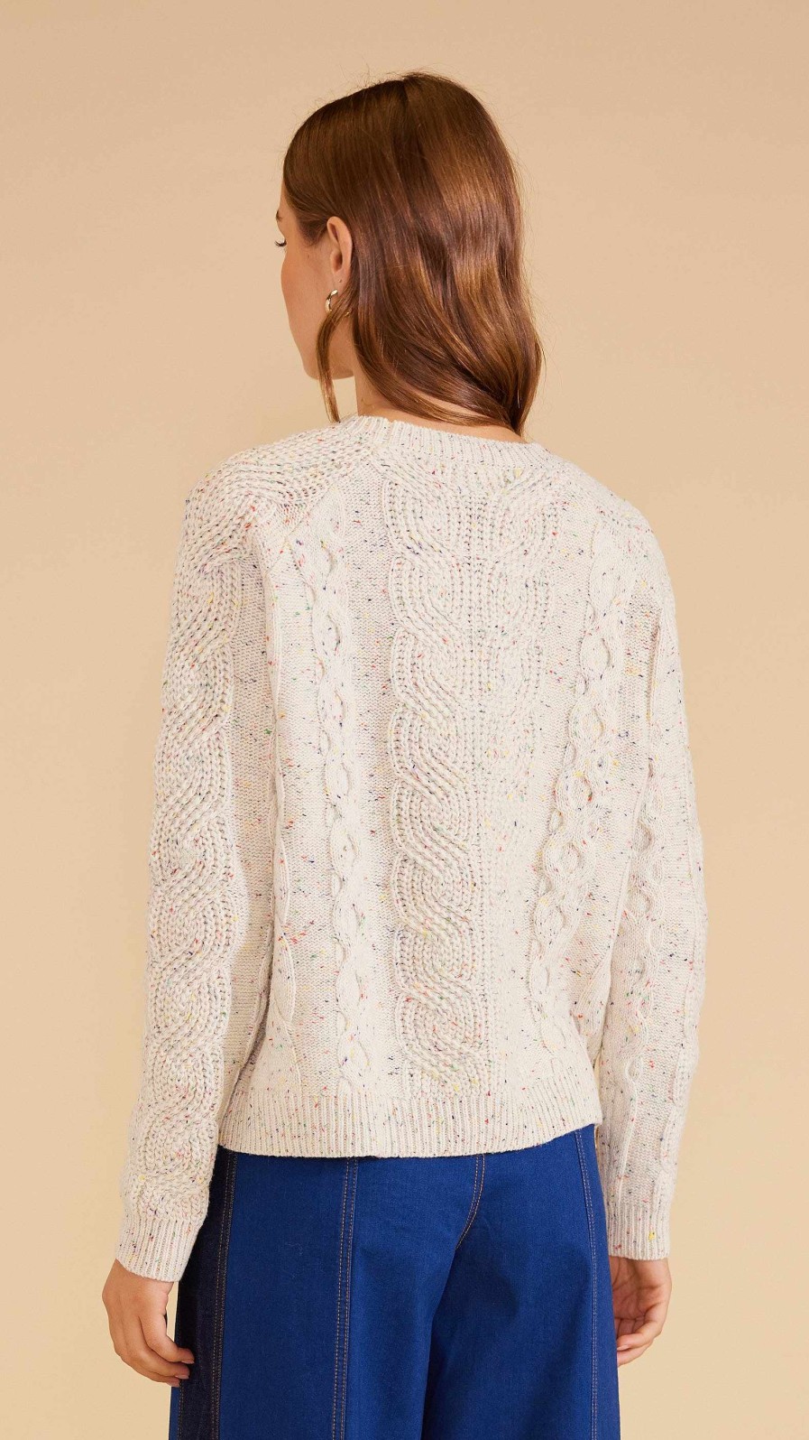 Clothing MINKPINK | Lydia Wool Blend Knit Jumper Natural