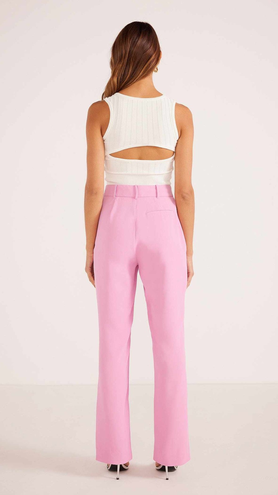 Clothing MINKPINK | Allie Split Hem Pant Pink