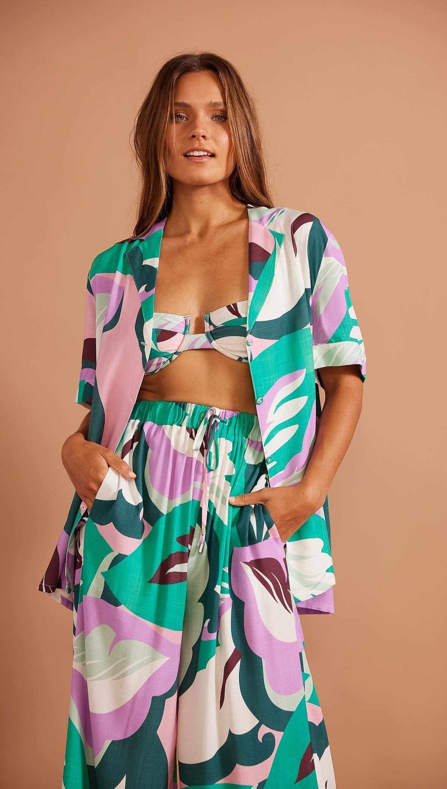 Clothing MINKPINK | Brisa Marina Shirt Tropical