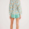 Clothing MINKPINK | Bonnie Long Sleeve Blouse Garden Vine