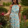 Dresses MINKPINK | Bonnie Halter Midi Dress Garden Vine