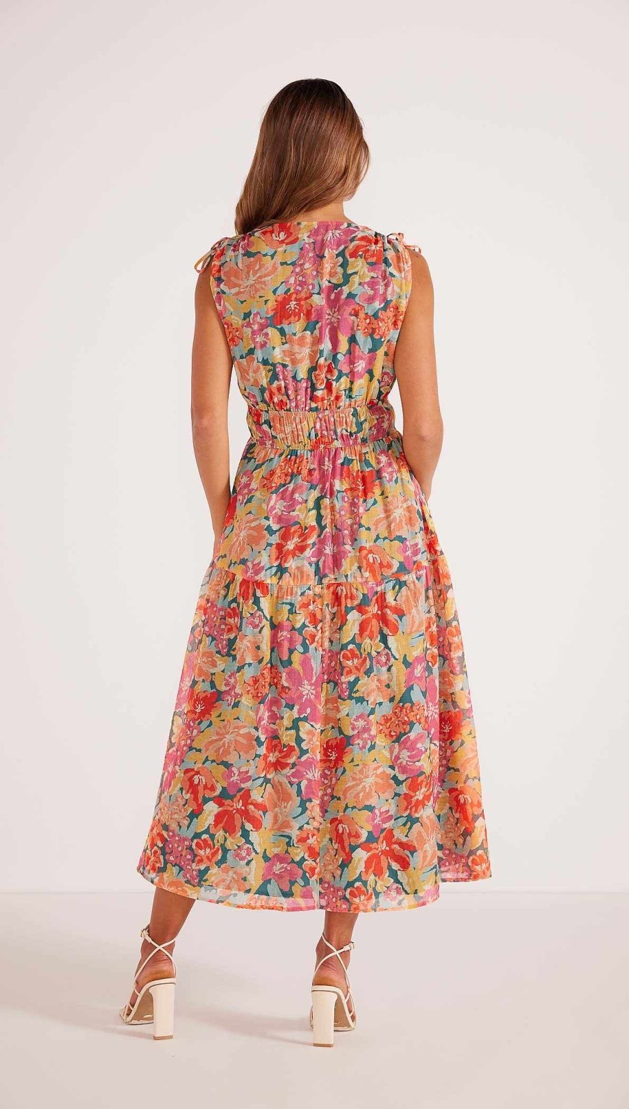 Dresses MINKPINK | Valla Midaxi Dress Pink/Floral