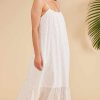 Dresses MINKPINK | Estella Broderie Maxi Dress White