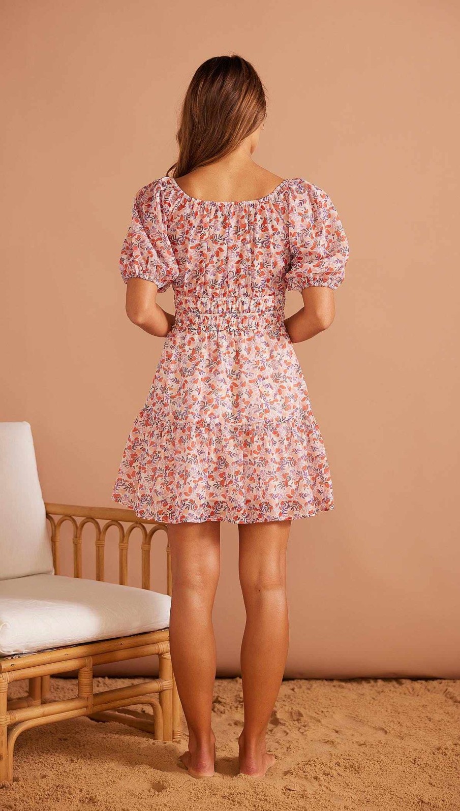 Dresses MINKPINK | Santa Marta Mini Dress Pink Ditzy Floral