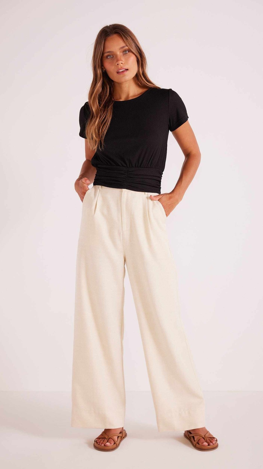 Clothing MINKPINK | Robyn Pant Natural