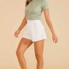 Clothing MINKPINK | Zeta Crop Tee Sage