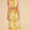 Dresses MINKPINK | Ziggy Twist Front Cut Out Midi Dress Ziggy Abstract