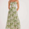 Dresses MINKPINK | Margaux Maxi Dress Green/White Floral