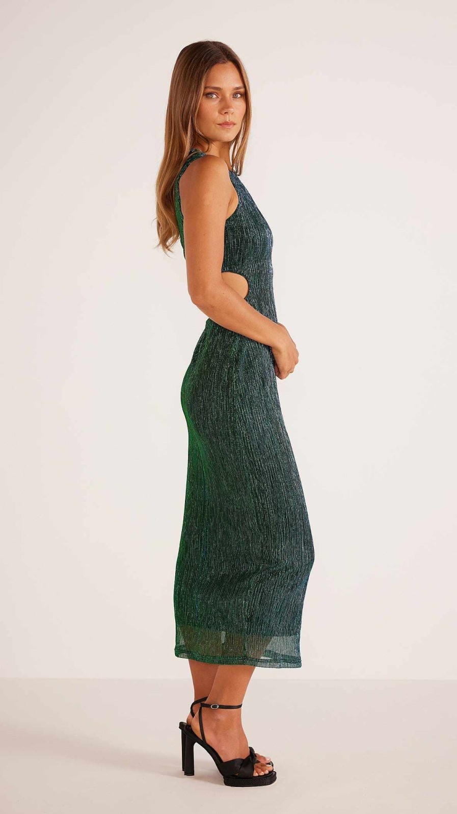 Dresses MINKPINK | Astrid Cut Out Midi Dress Emerald