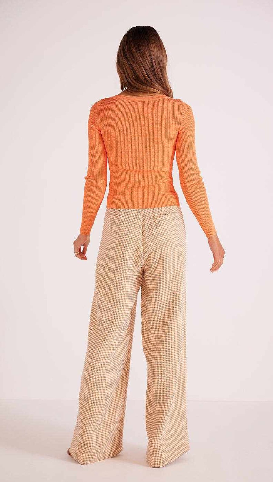 Clothing MINKPINK | Basic Knit Top Orange