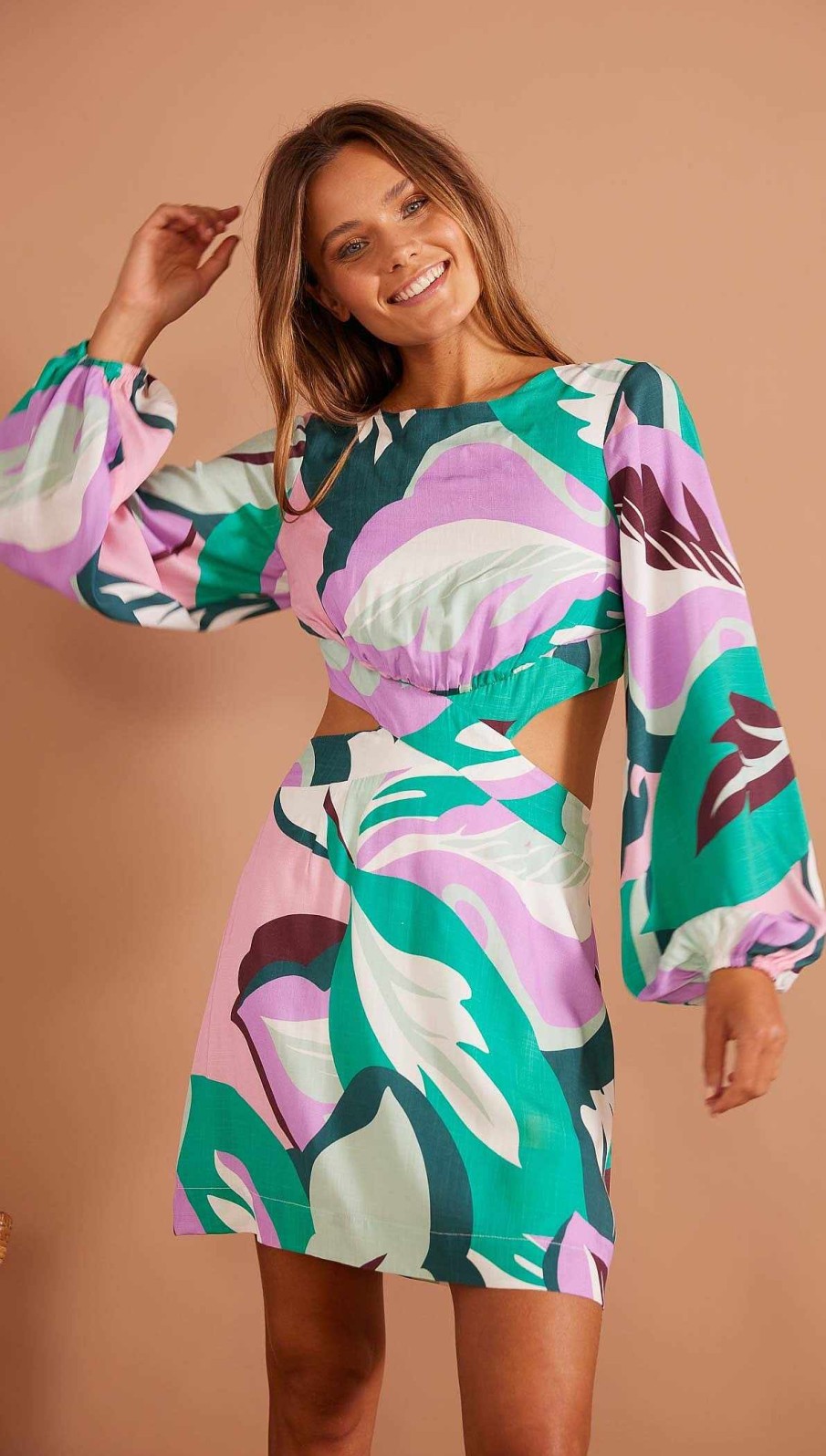 Clothing MINKPINK | Brisa Marina Mini Dress Tropical