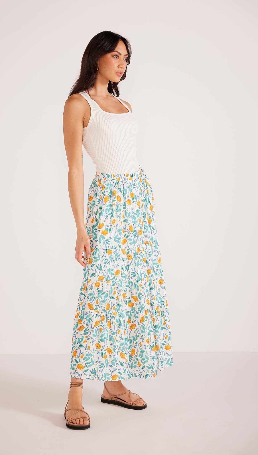 Clothing MINKPINK | Bonnie Maxi Skirt Garden Vine