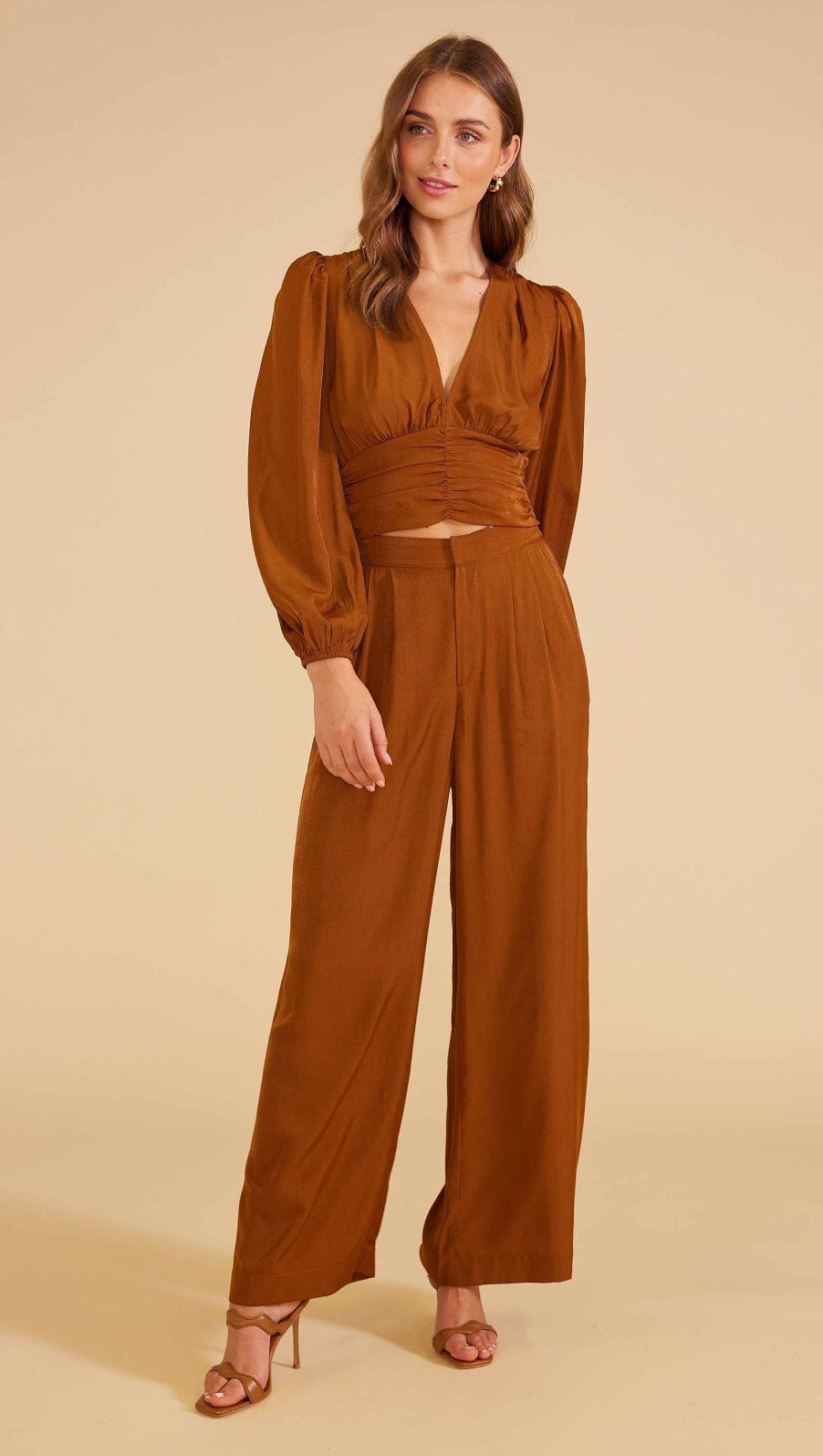 Clothing MINKPINK | Clara Pant Rust