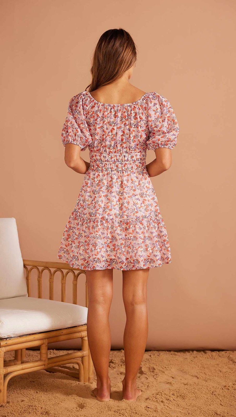 Clothing MINKPINK | Santa Marta Mini Dress Pink Ditzy Floral