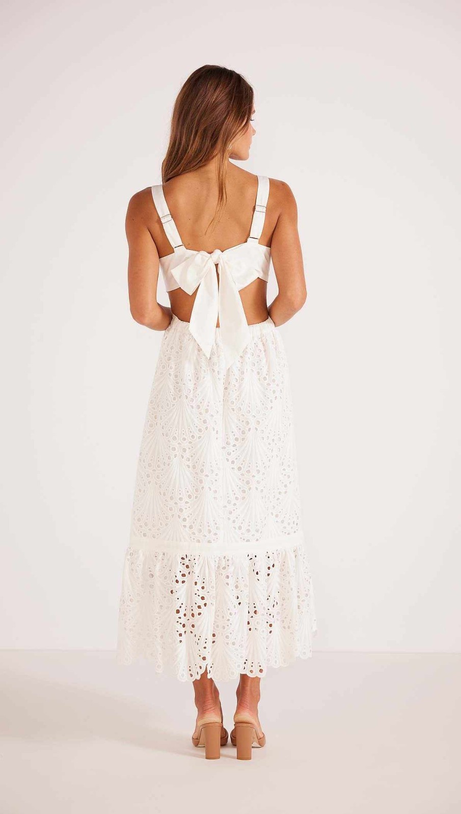 Dresses MINKPINK | Lavissa Midi Dress Ivory