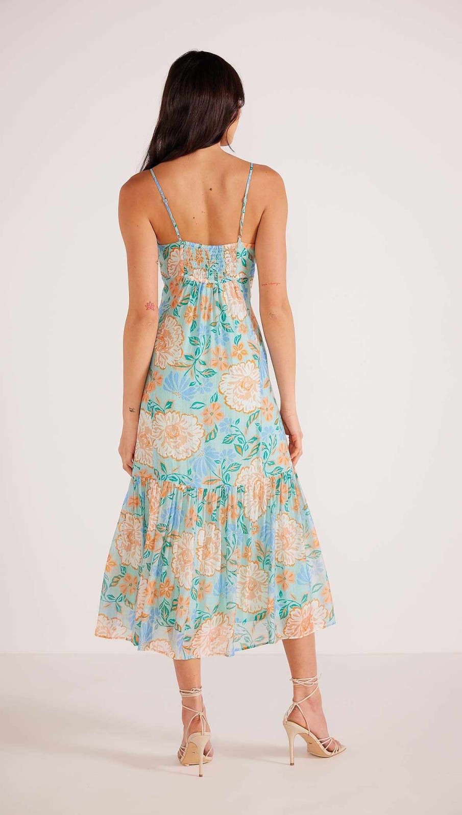 Dresses MINKPINK | Evelyn Strappy Midaxi Dress Mint/Floral