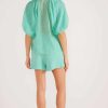 Clothing MINKPINK | Lucie Puff Sleeve Blouse Mint