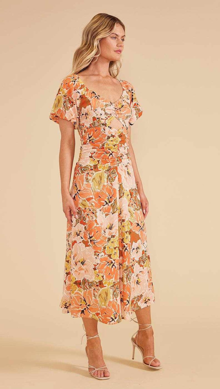 Dresses MINKPINK | Tahlia Cut Out Midi Dress Tahlia Floral