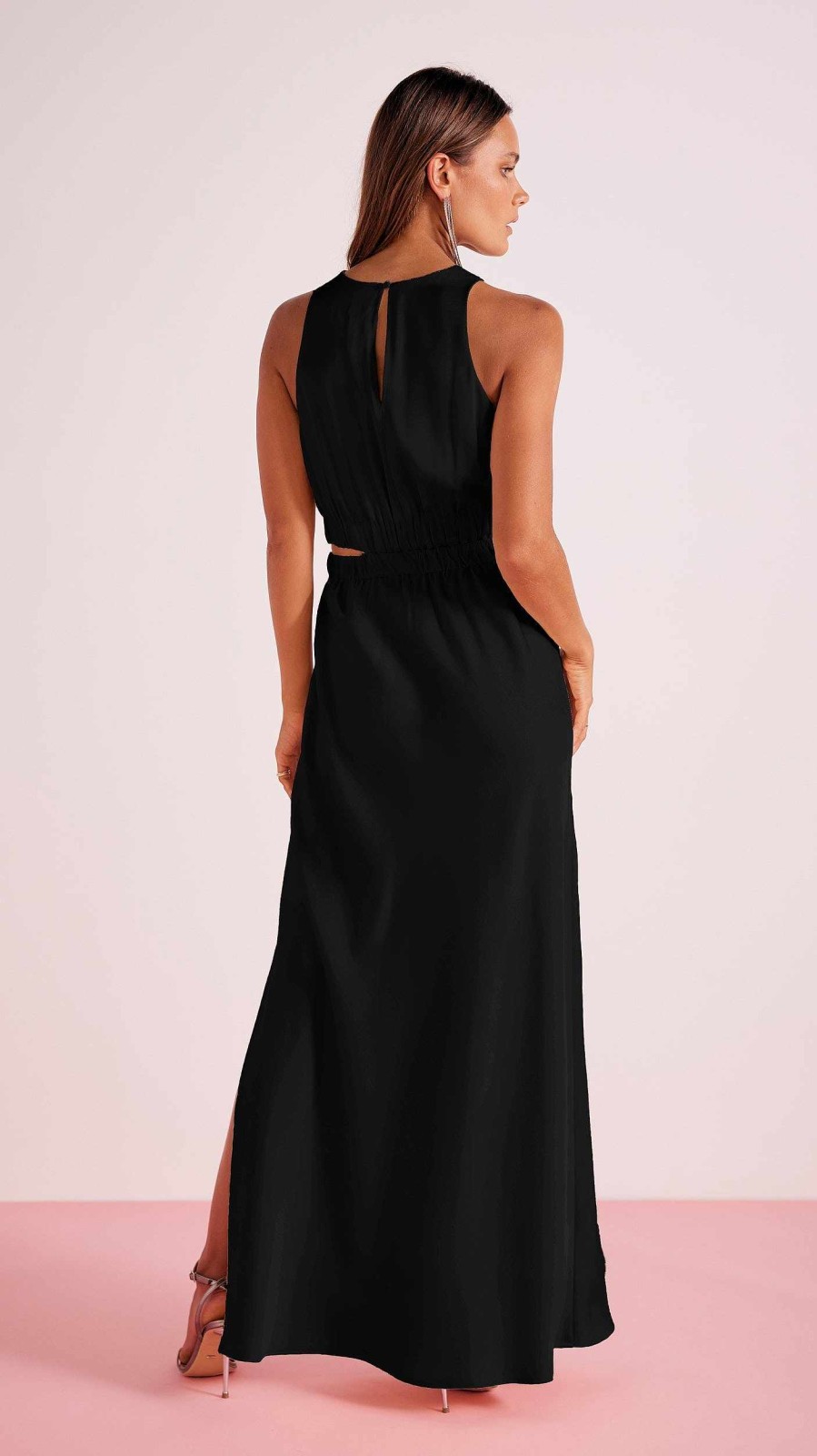 Dresses MINKPINK | Finlay Satin Gown Black