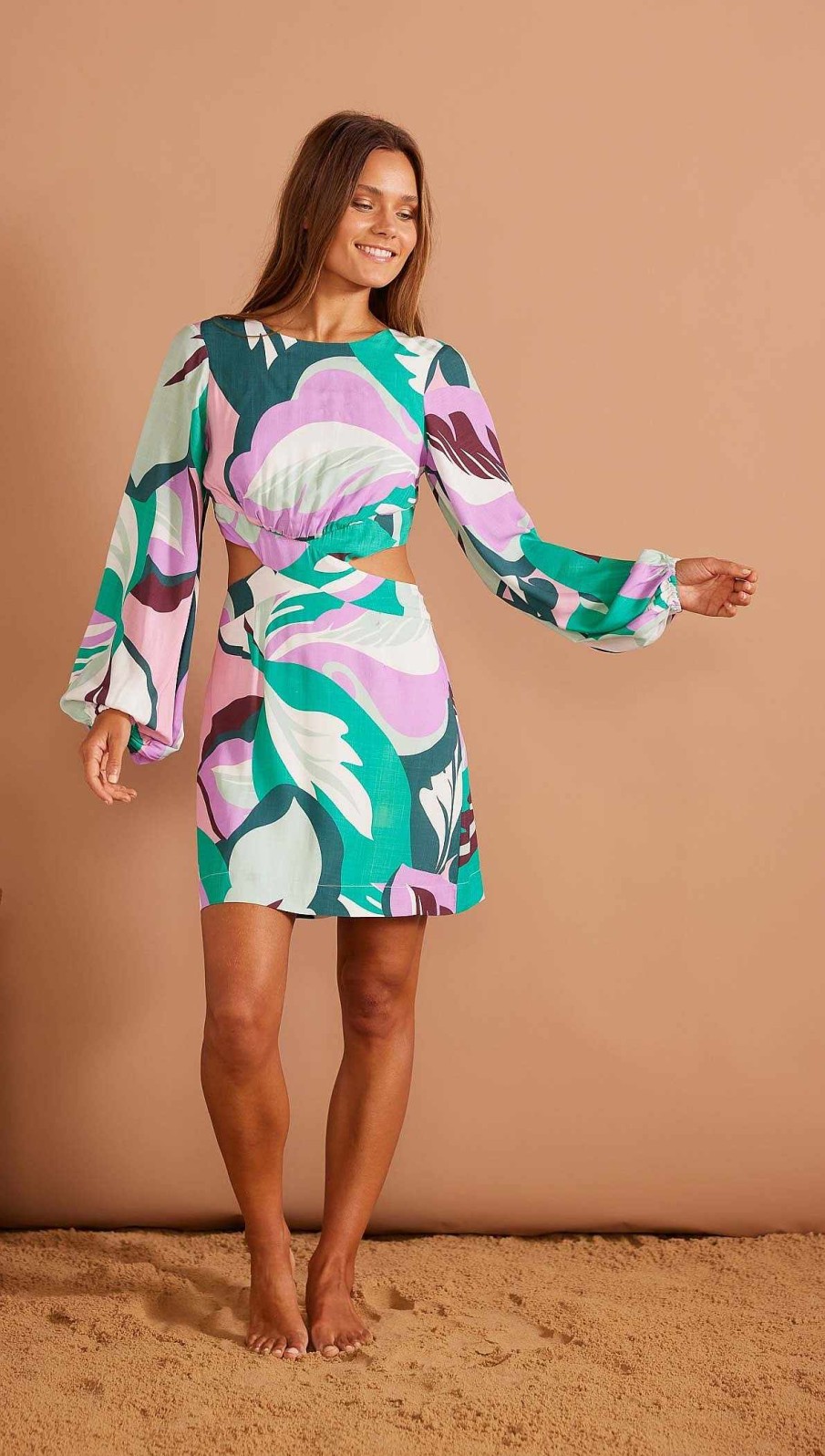 Dresses MINKPINK | Brisa Marina Mini Dress Tropical