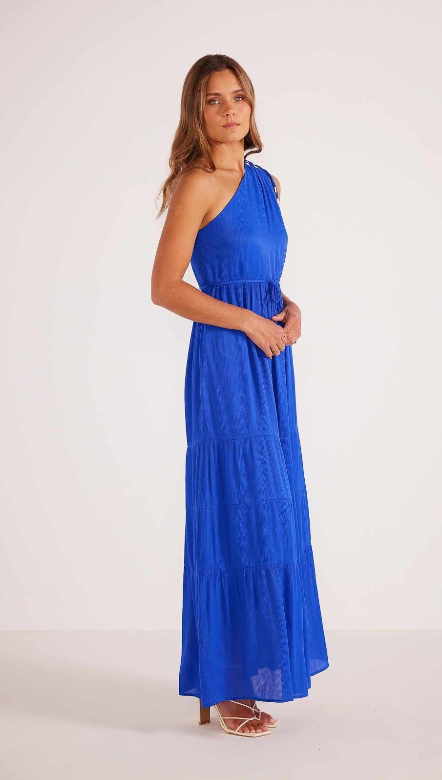 Dresses MINKPINK | Kameo One Shoulder Maxi Dress Cobalt